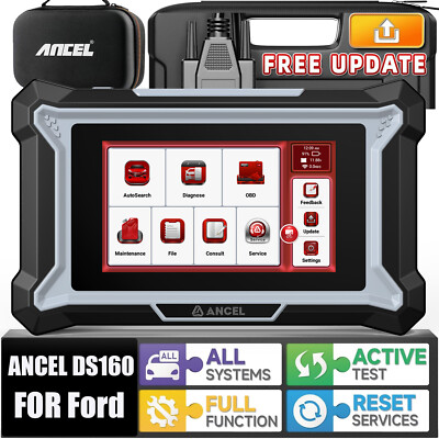 ANCEL DS160 for FORD Bidirectional OBD2 Scanner Car Diagnostic Tool ECU Coding