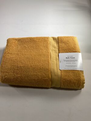 Total Fresh Yellow Cotton Bath Towel 30x54 2 Pack