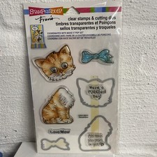 Kitten Cat Stampendous Clear Stamp Die Cut Set CSD01 NEW