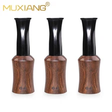MUXIANG 3PCS Ebony Wooden Cigar Tips Holder Cigar Mouthpiece Gauge 43-47 Ring