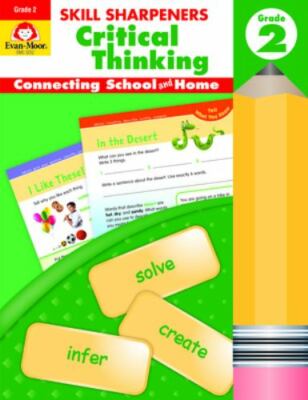 Evan-Moor Skill Sharpeners Critical Thinking, Grade 2 Workbook, Problem Solving 