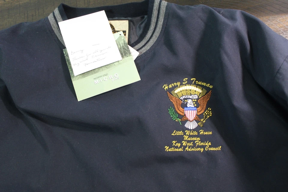 Hombre Grande Harry Truman Pequeña Casa Blanca Key West FL Win Breaker Nuevo Con Etiquetas Foto 4 de 4