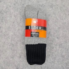 2 Pairs of Elder Thermal Socks Made in USA Men's Size 10-13 Wool Blend