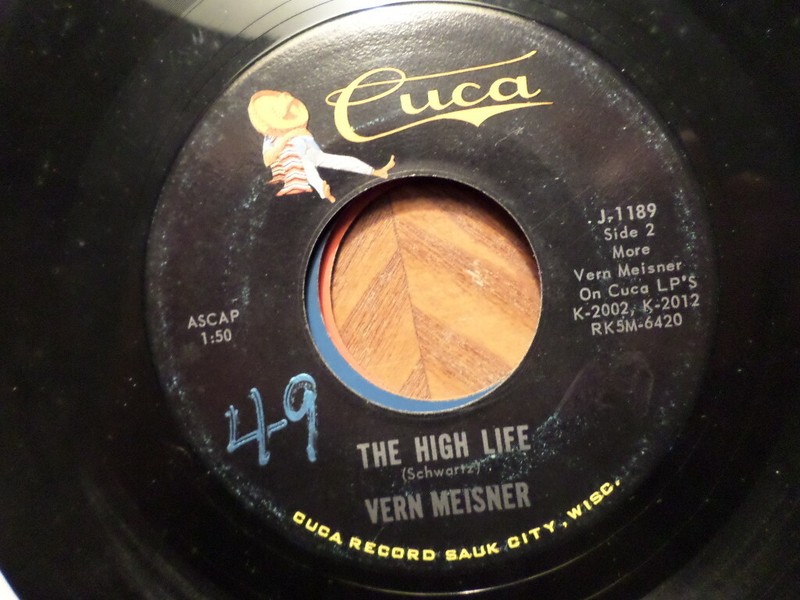 CUCA 45 RECORD J 1189 / VERN MEISNER/ TAFFY/THE HIGH LIFE/ POLKA EX