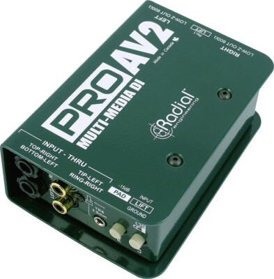 Radial ProAV2 Two-Channel AV Direct Box, New!