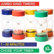 Jumbo Sand Timer for Kids- Colorful -Easy to Use- Visual Time Management Tool
