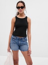Gap Essential Mini Rib Tank Top BLACK or WHITE Great Layering Pc NEW L-XL