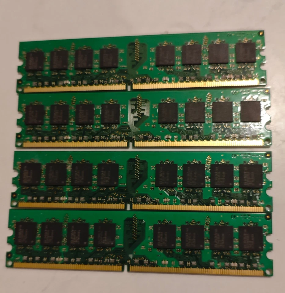 Kingston DDR2-667 RAM 4GB (4x1GB) - KVR667D2N5/1G - Image 2 of 2