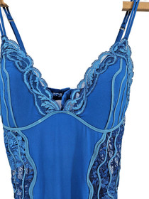 La Perla Desert Rose Teal Bodysuit Womens 32D Teal Silk Lace