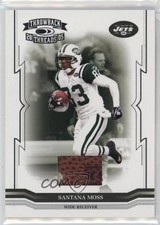 2005 Donruss Throwback Threads Footballs 61/275 Santana Moss #104 0h5x