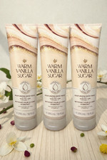 Bath Body Works - Warm Vanilla Sugar Moisturizing Body Wash - 10oz - Lot of 3
