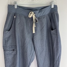 FIGS Zamora Jogger Scrub Pants Women  s Graphite Grey Heather Scrubs M W18SW2005