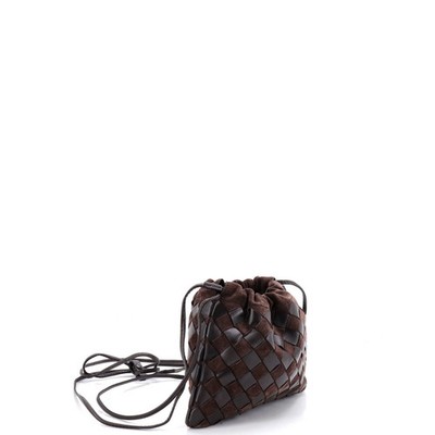 Bottega Veneta Drawstring Dustbag Crossbody Bag Intrecciato