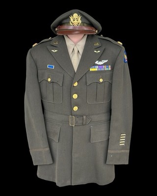 WWII USAAF Named Pilot Major's 4-Pocket Uniform | eBay
