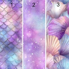 Mermaid Magic Fabric 3 fun Pastel designs! Metres/Fat/Long/Quarters- 100% Cotton