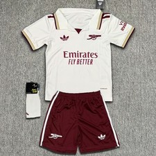 Kids Arsenal Third Kit 2025/26 Boys Girls Full Strip - Size 24 For Age 8-9