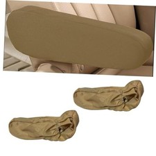 1 Pack 2 Pcs Car Front Seat Armrest Cover, Anti-Scratch Stretch Armrest Beige