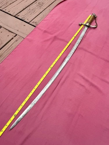 Antique Imperial Spanish  Sword  Long Curved Blade Rare Saber