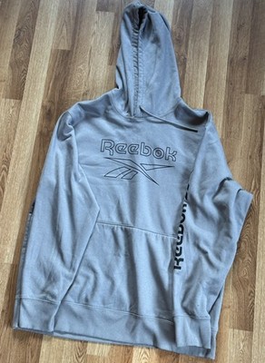  Reebok Sweatshirt Mens XL Classic Pullover Hoodie 90s Hip Hop Logo Sweater