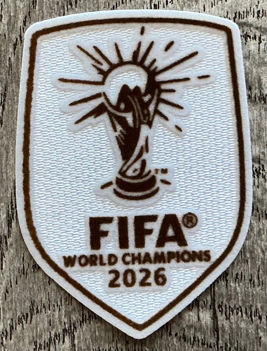 FIFA World Cup Champions 2026 Football Gold Badge Patch Heat Press