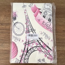 Folding Folio Case for Samsung Galaxy Tab S5 T720 Eiffel Tower Pink White Black
