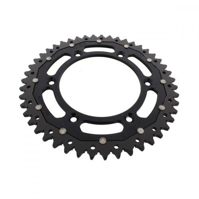 Kettenrad Alu schwarz 47-Zähne 520-Teilung für KTM EGS 620 LC4 Dakar Bj. 1995