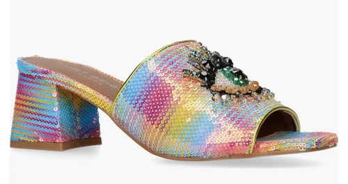 Tacón plataforma ojos arco iris Kurt Geiger talla 7,5 talla 38 (nuevo en caja) - Imagen 10 de 11