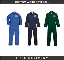 Work Coverall Custom Printed Embroidered or Plain Boiler Suit