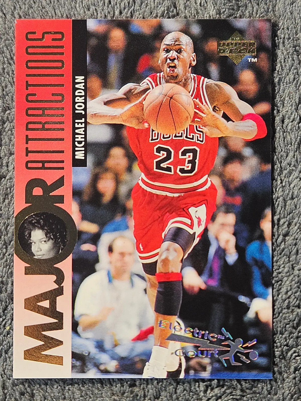 1995 Upper Deck #341 Queen Latifah Michael Jordan Electric Court