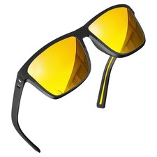 grinderPUNCH Night Driving Glasses Anti Glare Polarized For Women Men