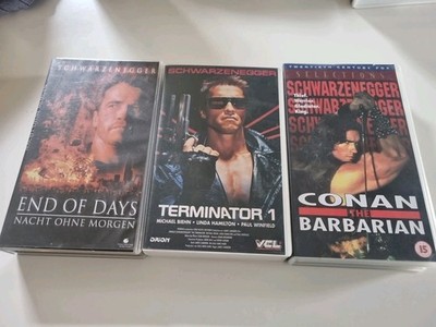 Arnold Schwarzenegger vhs Paket. Siehe Beschreibung!!!