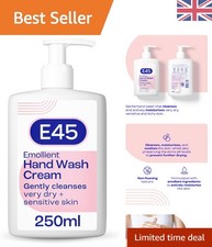 250ml E45 Dermatological Wash Cream - Soap-Free Relief for Eczema-Prone Skin