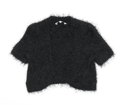 Womens UK Size 8 Peacocks Black Cardigan Jumper - Image 1 of 4