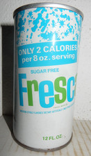 FRESCA Sugar Free Soda Straight Steel Can from U.S.A. 355ml Empty