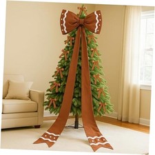 13 Pcs Extra Large Christmas Tree Topper Bow Decoration - 32" x 118" Giant