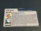 gi joe lot File Card 1988 Super Trooper Red Back uncut Great Condition