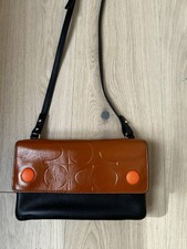 Orla Kiely Colour Block Tan Torba na ramię Skóra