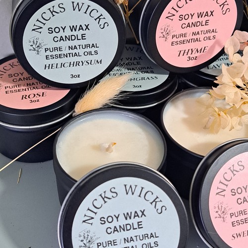 Handmade Soy Wax Candles- Pure Natural Essential Oils - 3 oz - Echo Friendly - Picture 8 of 27