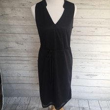 Ann Taylor New With Tag Dark Blue Size Small Belted Midi Dress