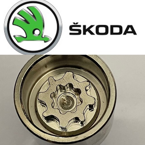 SKODA LOCKING WHEEL NUT BOLT KEY MASTER KEY REMOVER - LETTER P 773 Code