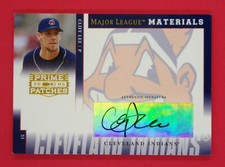 2005 Prime Patches Cliff Lee /800 Major League Materials Autograph #23 Indians