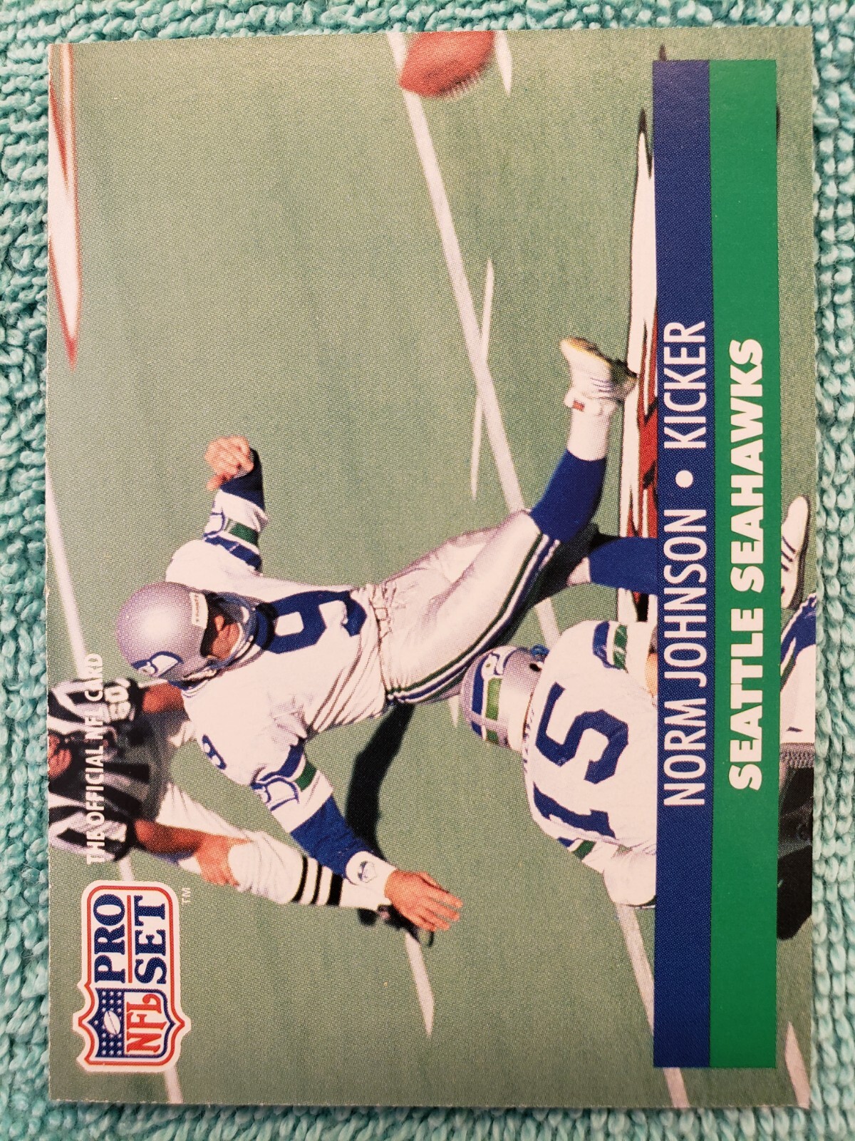 1991 PRO SET NORM JOHNSON #300 SEATTLE SEAHAWKS