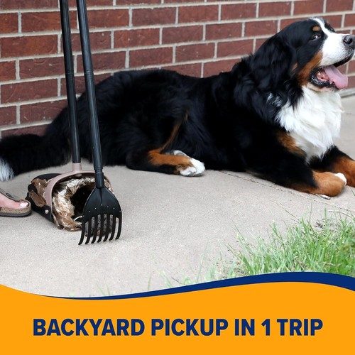 Pooper Scooper For Large Dog Swivel Bin & Rake Dog Poop Scooper - Picture 7 of 10