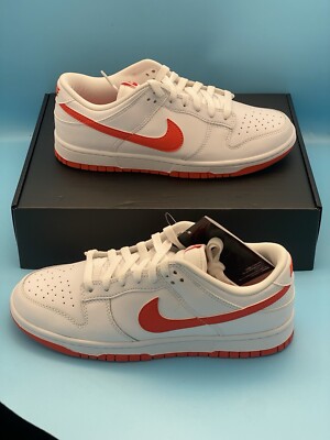 Nike dunk red size 10.5 never worn willing to negotiate Nike Dunk Low SPORT RED Size 9.5 Mens Red White Sneakers | eBay main image 4