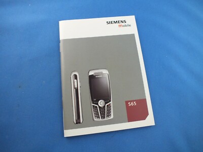 Original Siemens S65 S 65 Bedienungsanleitung Manual Italienisch IT Anleitung