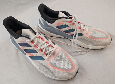 Adidas SolarBoost 5 Shoes Running Sneakers Crystal White/Grey/Red Sz 13