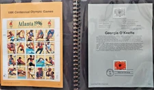 Stamps 1995-2000 United States American Commemoratives Souvenir Pages, Olympics