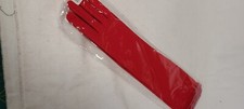 Gloves Women's Long Red Satin spandex 15" gloves