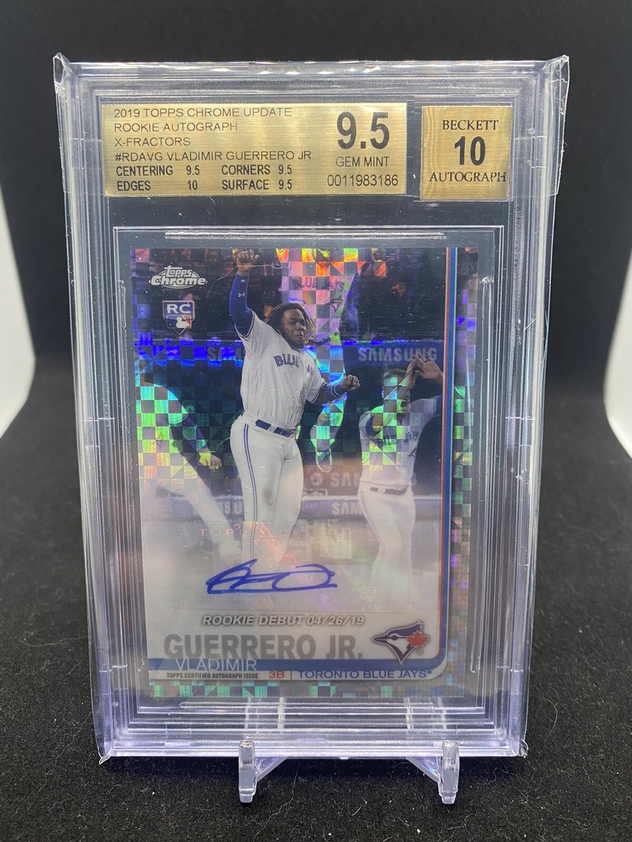 Vladimir Guerrero JR Topps Chrome Rookie Auto Xfractor BGS 9.5