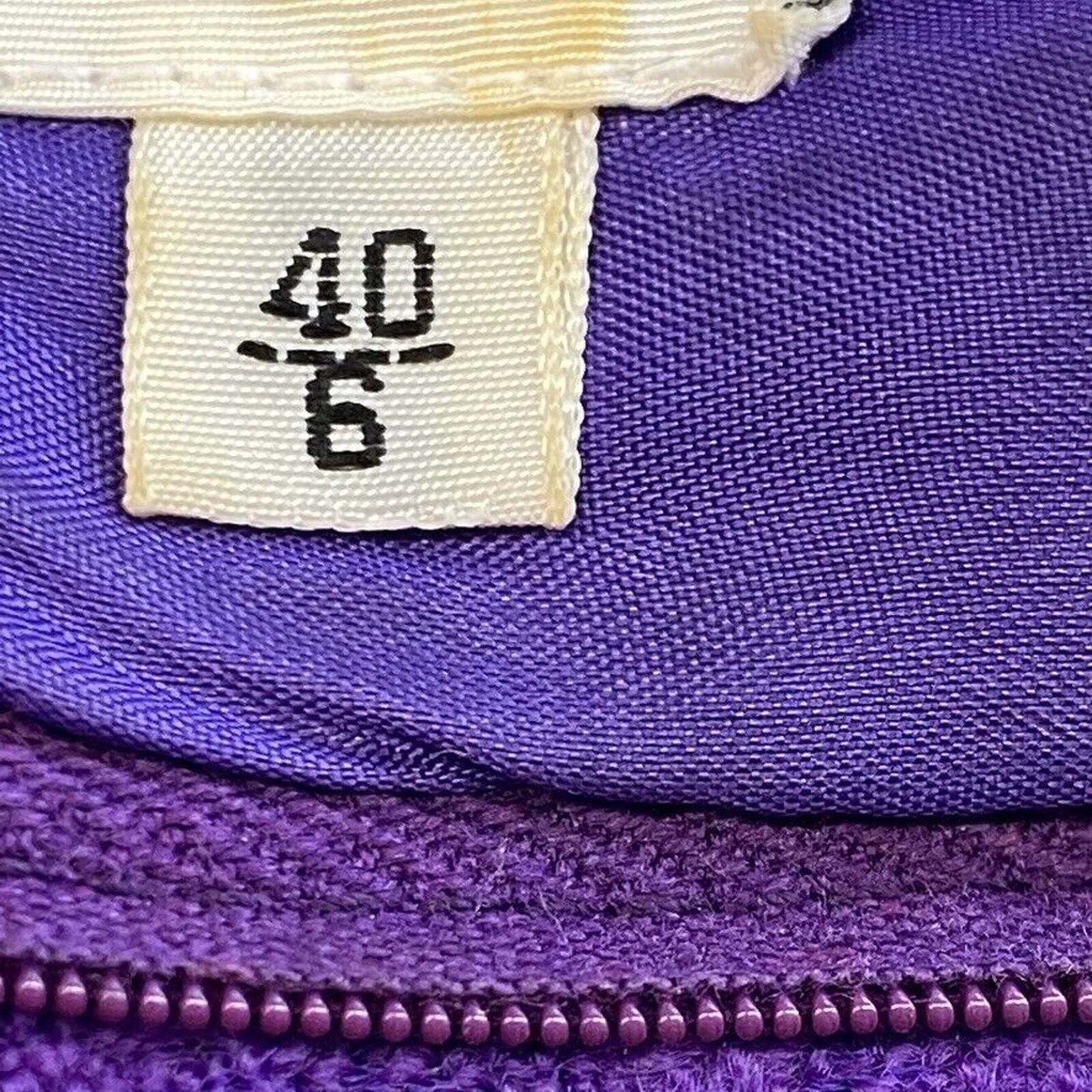 Abito Valentino Vintage Donna 6 Viola Miss V Lana Boucle Italia Foderato